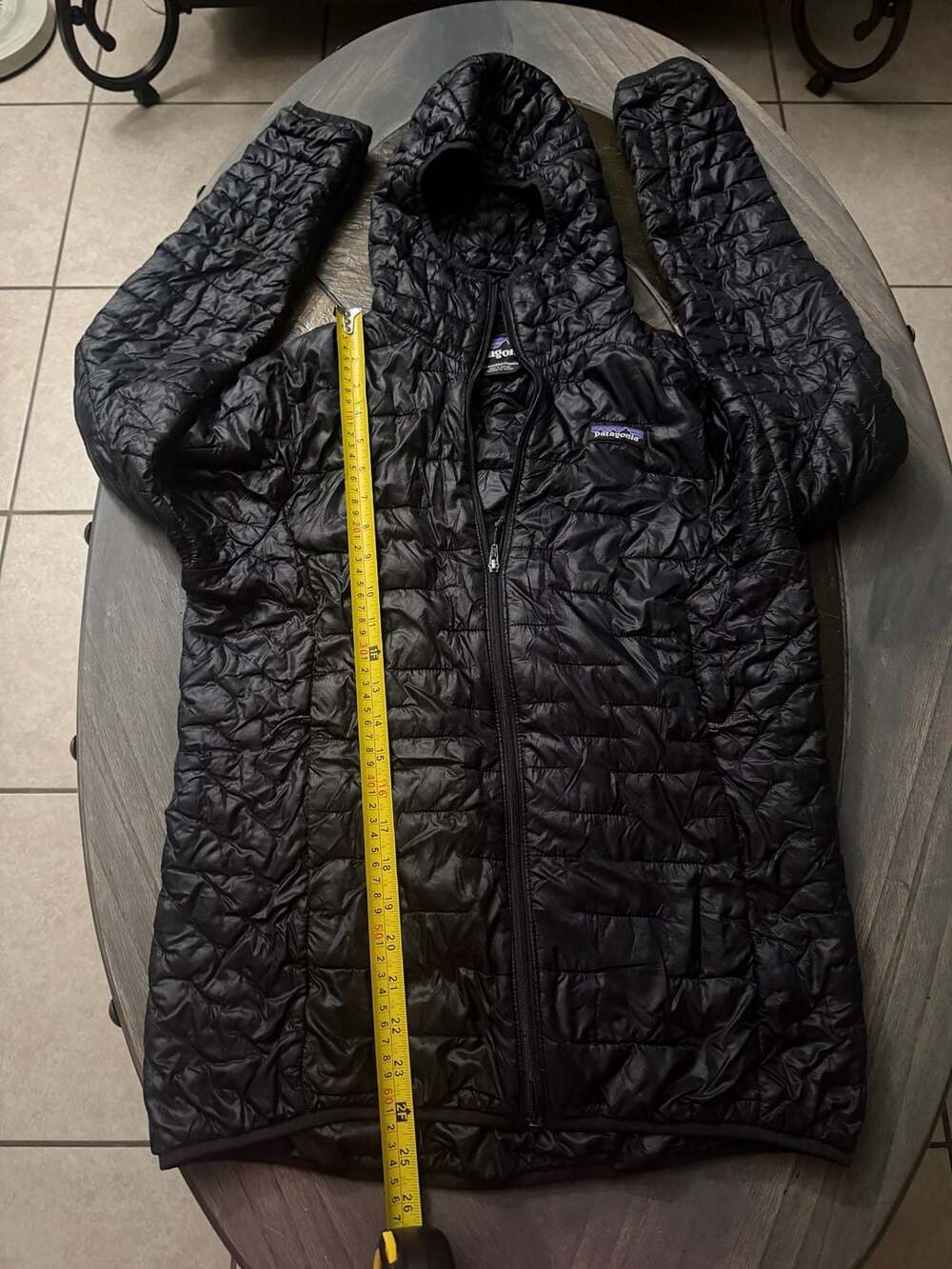 Patagonia Micro Puff Hoody Size M Black Puffer Jacket